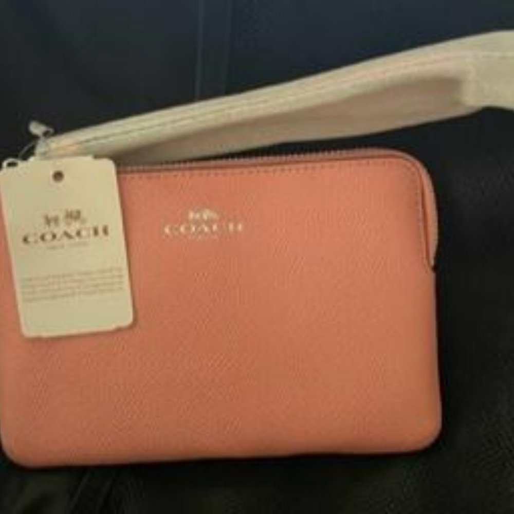 COACH Corner Zip Wristlet